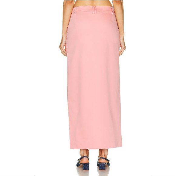 SIR. the label Giacomo Front Split Midi SKIRT Size 4 XL Pink Pockets NEW $550 - Picture 6 of 15